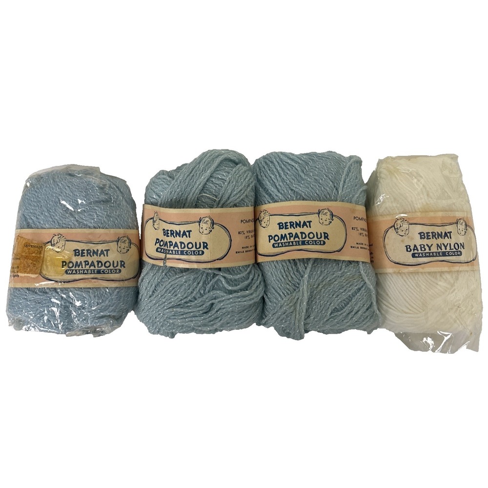 Vintage 4 Bernat Baby Pompadour Yarn 1 Oz Each Read